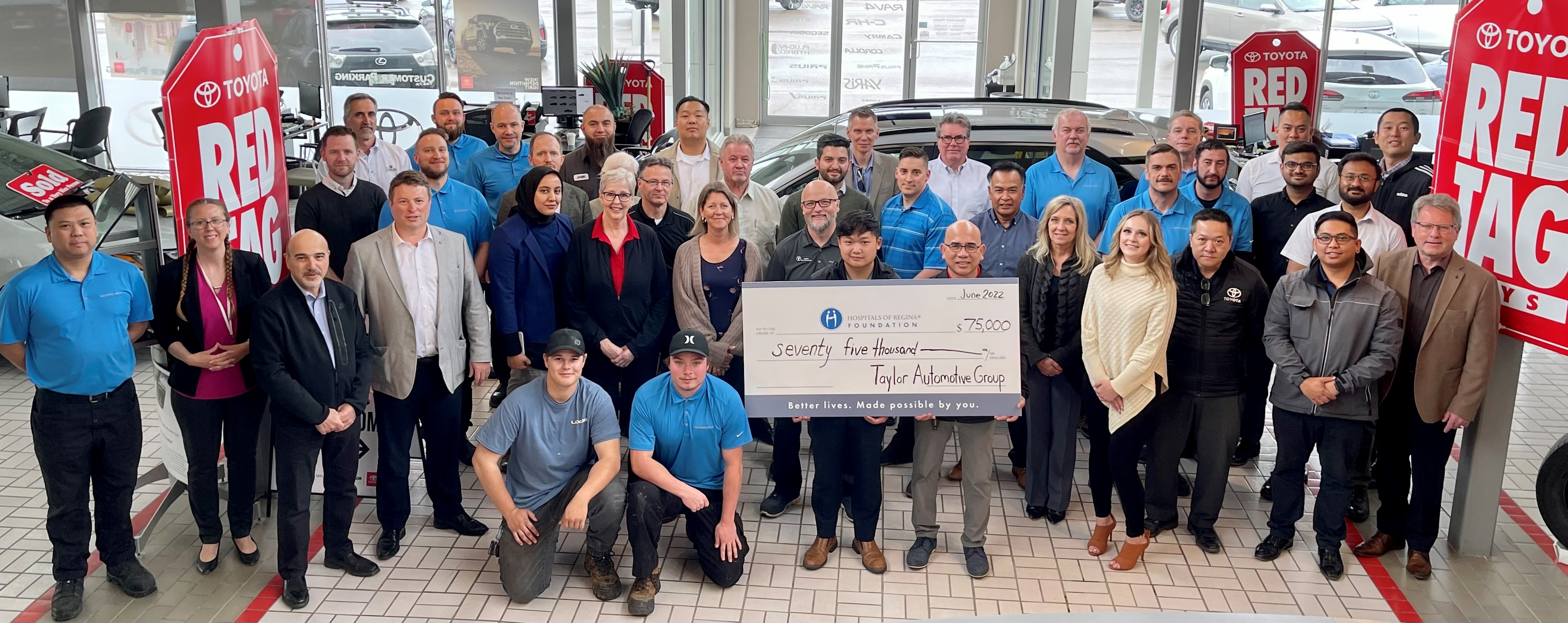 Taylor Automotive $75,000 Pledge